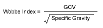 Gas GCV Equation